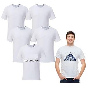 [Hot Item] Polyester Adult Tshirts for Sublimation White Blank
