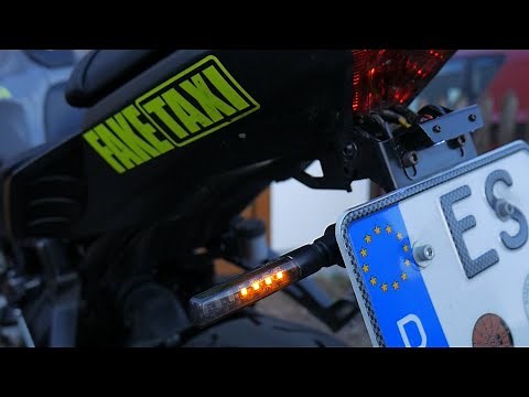 MT-07 Umbau | Kennzeichenhalter & Lauflichtblinker