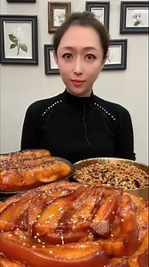 13K views · 390 reactions | Eating yummy mukbang spicy noodle hot dogs sausage belly pork fat pig skins pig meat pig fat pig ribs and meatballs. | ASMR Mukbang | Facebook