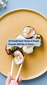 What do these four recipes have in common? 🤔 AI predicted they’d be hot foodie trends in the near future. From plant-based “seafood” to insects as protein, tap the link in bio to read this week’s newsletter on what’s next for food. (And don’t forget to subscribe!) #ai #aigenerated #foodtrends #plantbased #upcycling #fermentation | Tastemade