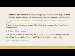 Solving UICollectionViewCell Background Color Issues with Gesture Recognizers in iOS Development