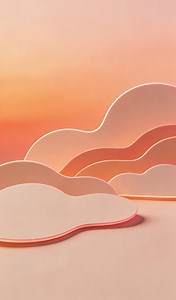Sunset Peach Paper-art Wallpaper | Soft Glow Minimalist Background (4K Digital Download) - Etsy Canada