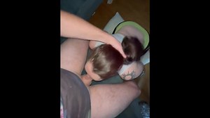 Fucking her throat sloppy! She loves gulping cum down her throat! Deepthroat face fuck blowjob