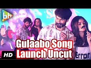 'Gulaabo' OFFICIAL Song Launch | Shaandaar | Alia Bhatt | Shahid Kapoor