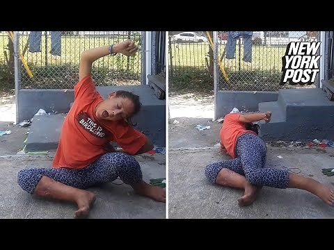 Zombie-like woman found convulsing near abandoned house