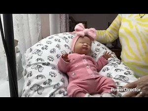 Sweet Prudence & Raven 🐦‍⬛ knits boots and snuggly #reborn #rebornoriginal