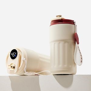 [Hot Item] New Smart Coffee Mug Stainless Steel Smart Cup Temperature Display Vacuum Thermo Cup with LED Lid