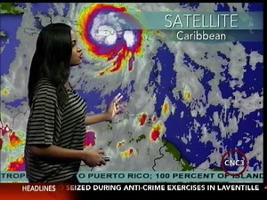 HURRICANE MARIA UPDATE AND LOCAL WEATHER Weather Anchor Seigonie Mohammed gives an update on Hurricane Maria and also on what to expect locally. | CNC3 Television, Trinidad and Tobago