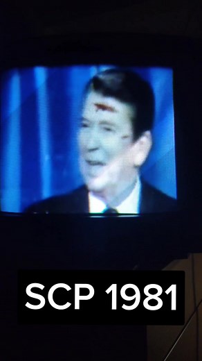 SCP-1981 Video Recording #scp #scp1981 #ronaldreagan #scpfoundation #anomaly #scptiktok #creepy #crt