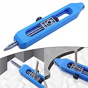 Ruitool Contour Gauge Scribe Tool,Contour Gauge Irregular Shape Duplicator with Lock,Outline Shape Measuring for Woodworking,Construction,DIY Handyman,Craftsman