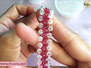 10K views · 757 reactions | How to Make Simple and Beautiful Beaded Bridal Bracelet | Wedding Decoration Ideas | Facebook