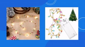ABOOFAN Miniature Xmas String Lights with Bright LED Bulbs Battery Operated Mini Bead Chain for Dollhouse Decorations and Mini Holiday Tree Ornaments Plastic Warm Lighting