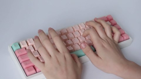 Semi-Transparent Jade Keycaps, Double Shot PBT&PC Keyboard Jelly Key caps 163 Keys Cherry Profile Keycap Set for 60%/65%/75%/TKL/96%/100% US&UK Layout Magnetic Mechanical Keyboard, Circus
