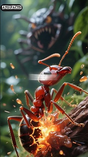 💥 #facts #fascinatinginformation The Ant That Self-Destructs: Nature’s Wildest Defense!