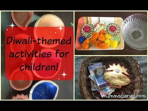 DIY Diwali activities for children! (Crafts for Festival of Light in India)