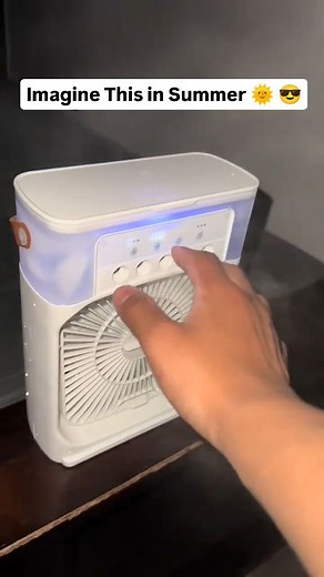 26K views · 30 comments | Beat the summer heat effortlessly with our Portable Mini Air Conditioner! Simply add some ice cubes, press a button, and voilà - instant coolness wherever you go. ☀️❄️ Perfect for picnics, camping trips, or working from home on hot days. Stay cool and comfortable all summer long! #PortableAC #StayCool #BeatTheHeat #SummerEssential #IceCubeMagic ️流☀️ | Smart Finds | Facebook