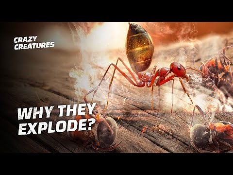 Exploding Ants Sacrifice Themselves To Save Their Colony