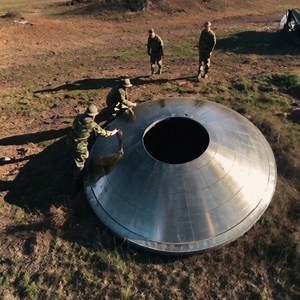 Is this disc shaped metal block a ufo? #alien #ufo | Hiking the Mystery