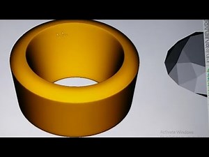 Bezel setting in jewelcad !! collet of Bezel setting !!