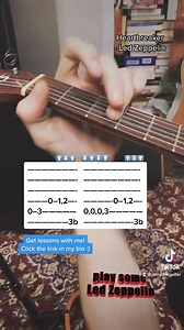 Simple catchy Zeppelin Riff. Heartbreaker by Led Zeppelin. #heartbreaker #ledzeppelin #guitarriff #guitar | Jamparkguitar