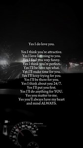 14K views · 2.9K reactions | Yes I do love you♥️ • •follow @affirmation_mastershop for more ✨ • #relationship #soulmate #love #loveyou #explore real relatable lovequotes boyfriend girlfriend connection relationships101 quotes 2025 motivationalvideos inspirationalvideos | Affirmation Mastershop | Facebook