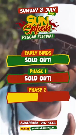 Sun Splash Events Sun Splash Outdoor Reggae Festival 21 July 2024 Zuiderpark, The Hague | Reggae-agenda