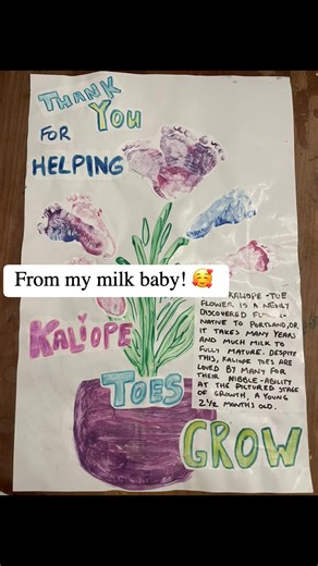 Any milk donors here? Are you currently donating? Donated in the past? How did you donate (through a milk bank or family to family)? I'm a milk donor again and have been so honored to share my milk with 6 different babies in addition to my own nursling. This time around I haven't had the energy to go through a milk bank and have enjoyed the simplicity of family to family sharing. For Mother's Day this year I received the sweetest and most beautiful work of art from one of the amazing families I 