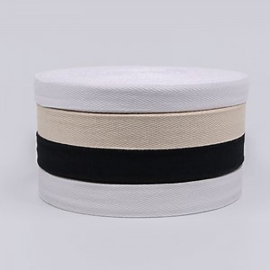 [Hot Item] 100% Cotton Environmental Fabric Woven Cotton Ribbon Factory Cotton Webbing Tape