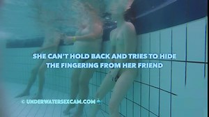 Crazy girl masturbates in a public pool and tries to hide but I filmed her