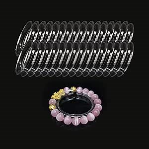 Amazon.com: Favonuovy Acrylic Bracelet Holder Display Clear Bracelet Organizer Stand for Jewelry Selling Storage Packing and Showcase Transparent Plastic Bangle Support Rack 25 Pcs Large : Clothing, Shoes & Jewelry