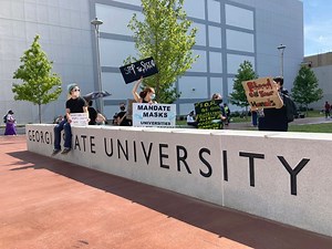 Georgia Public Universities Protest For Tougher COVID-19 Rules