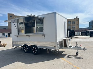 [Hot Item] American Standard Food Trailer Mobile Kitchen Trailer with Fire Extinguishing Equipment