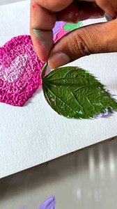 1M views · 846 reactions | Brilliant Idea  Creative Texture Paintings With Leaf #Art #Nature #Creativity #Painting #Leaves | Creative Art & Craft Ideas | Facebook