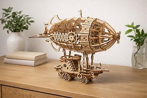 3D Wooden Steampunk Airship Puzzle – DIY Mechanical Airship Model Kit, Vintage Zeppelin Decor Gift for Adults - Etsy Australia