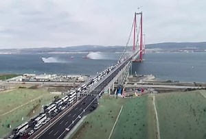 Turcia a inaugurat cel mai lung pod suspendat din lume, peste Strâmtoarea Dardanele. Ce lungime are (VIDEO)
