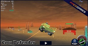 Cow Defender - Играть бесплатно на PacoGames.com!