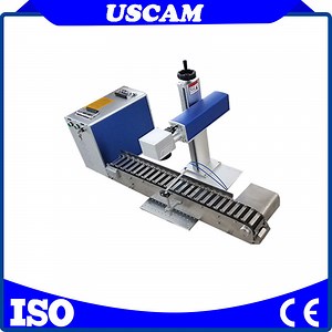 [Hot Item] Raycus 20W/30W/50W Ezcad 2.14.11 Software Fiber Laser Marking Machine for Jewelry Stainless Steel Pen with Conveyor Belt