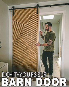 105K views · 761 reactions | Building a Modern sliding barn door for the bathroom | Mr. Build It | Facebook