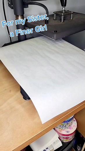 For my Sister, a Finer Girl #gracefulcreations #customtees #customgifts #sublimationtiedye #sublimation #finergirl #blueandwhite #blue #white #silver