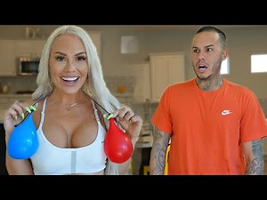 I GOT BIGGER BALLOONS PRANK ON DEREK 😂