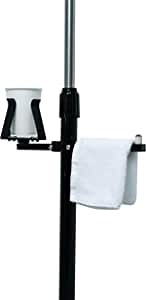 Add-On Gym Accessories Rack – CTA Add-On Attachable Cup Holder Towel Rack for CTA Floor Stands & PAD-AFS - PAD-CGS - PAD-SCGS - PAD-SCGS9 - PAD-HFS - PAD-SHFS - PAD-GFS - PAD-SGF & PAD-UAFS (ADD-Gym)