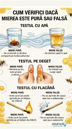 Cum verifici dacă mierea este pură: 3 teste simple #sanatate #shortsromania #miere