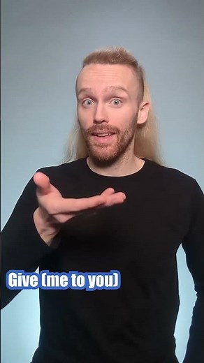 How to sign Give (a directional verb) in BSL