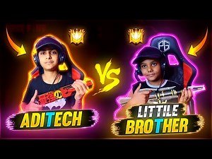 Me Vs My Little Brother 1vs1 On Mobile 😂🔥 - Ultra Funny - Garena Free Fire