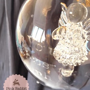 Personalised baubles to sparkle Shop the range here https://pinkrabbitdesigns.co.uk/product-category/baubles/ | Sweetpea & Treacle