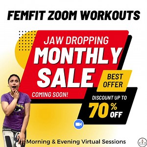 🎯JAW DROPPING MONTHLY DISCOUNTS on FemFit December online ZOOM workouts are COMING SOON! 😱😱😱 . 📣4 Week FemFit ZOOM workouts with Verdah are starting from 6th DECEMBER & this time we have TWO time slots 🎯🎯 . 🚩@12:00pm 🚩 @6:40pm🧘🏻‍♀️ - 🎀4 classes a week 🗓 Mon-Thu ⏰ Timings ☀️ Morning: 12:00pm-12:40pm 🌙 Evening: 6:40pm -7:20pm (Duration: 40 minutes) - 📣📣📣We are dropping our INSANEEEEE discounts soon so stay tuned!! . 🌍Workout from anywhere around the world! 💃💃 . 💥 Join virtual 