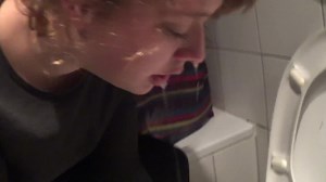 She had the booze flu