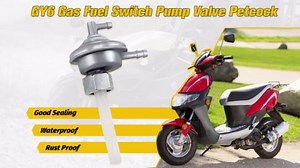 HIAORS Gas Fuel Switch Pump Valve Petcock for GY6 50cc 150cc 139QMB 157QMJ TaoTao Scooter ATM50-A1 Elite 80 CH80 Baja Roketa Jonway Moped Twister Trailmaster Manco Tomberlin Carter Talon Go Kart Parts