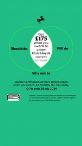 Get £175 when you switch to Club Lloyds for banking with benefits and more. | Lloyds Bank