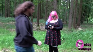 I choose the bear! German Goth BBW Abby Strange